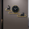 Deer in black Wall Clock